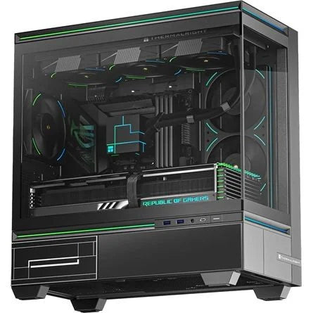 Thermalright TL-M10 táp nélküli MT Mini Tower számítógépház fekete
