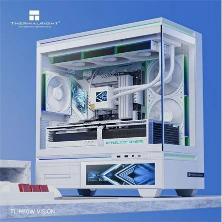Thermalright TL-M10 Vision táp nélküli MT Mini Tower számítógépház fehér