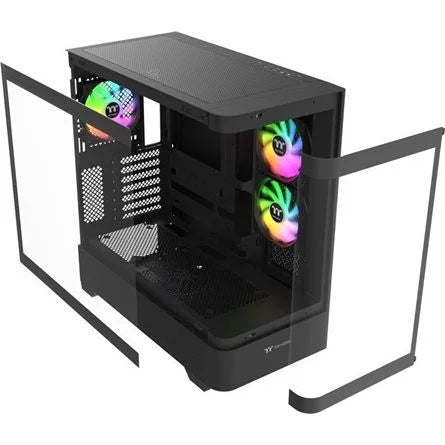 Thermaltake View 290 TG ARGB táp nélküli ablakos Mid Tower számítógépház fekete