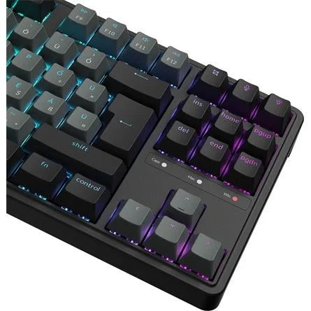 Keychron C3 Pro 8K USB magyar Super Red mechanikus billentyűzet fekete