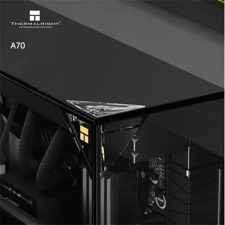 Thermalright A70 táp nélküli ablakos Mid Tower számítógépház fekete