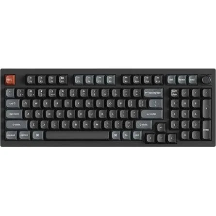 Keychron V5 Ultra 8K Bluetooth / vezeték nélküli magyar Silk POM Red mechanikus billentyűzet fekete