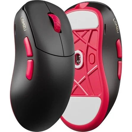 LAMZU Thorn V2 8K optikai vezeték nélküli gaming egér fekete-piros