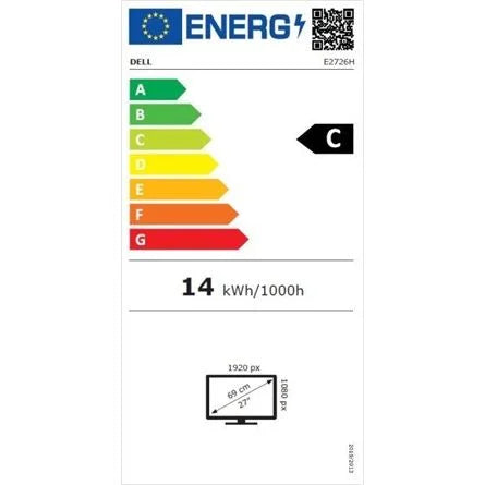 Dell Pro 27 E2726H 27" IPS LED monitor fekete 120Hz