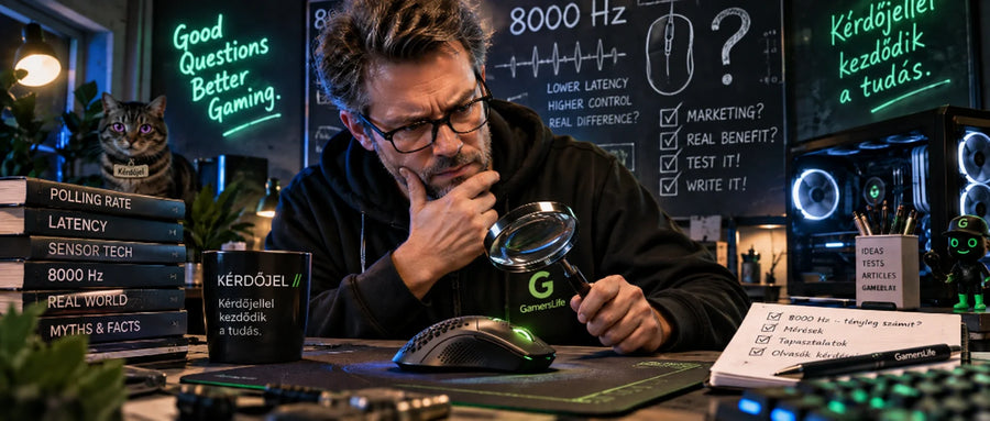 8000 Hz. Nyolcszor nagyobb szám, mint az 1000 Hz — de ettől nyolcszor jobb lesz az egér?