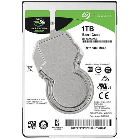 Seagate BarraCuda 1TB 5400rpm 128MB SATA3 2,5" HDD