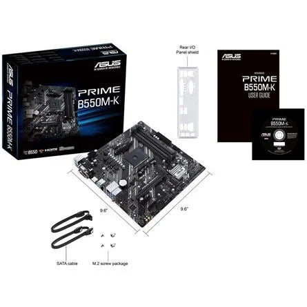 Asus PRIME B550M-K desktop alaplap microATX