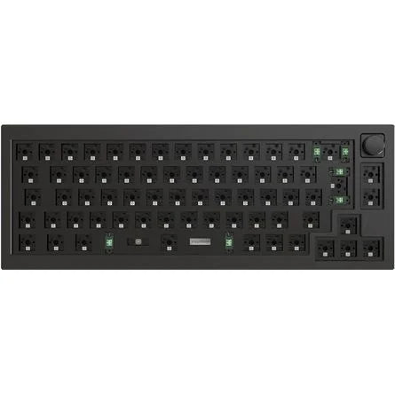 Keychron Q2 Swappable RGB Backlight Knob ISO USB gaming billentyűzet barebone fekete