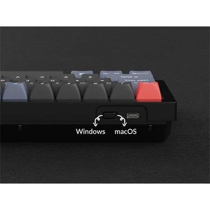 Keychron Q4 Swappable RGB Backlight Knob ISO USB gaming billentyűzet barebone kék
