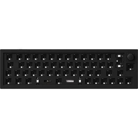 Keychron Q9 Swappable RGB Backlight Knob ISO USB gaming billentyűzet barebone fekete