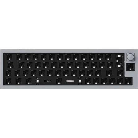 Keychron Q9 Swappable RGB Backlight Knob ISO USB gaming billentyűzet barebone szürke