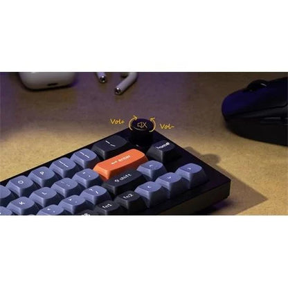 Keychron Q9 Swappable RGB Backlight Knob ISO USB gaming billentyűzet barebone szürke
