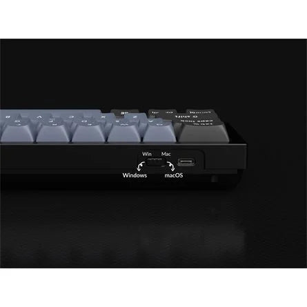 Keychron Q9 Swappable RGB Backlight Knob ISO USB gaming billentyűzet barebone kék