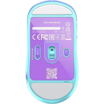 Xtrfy M8 optikai USB / vezeték nélküli gaming egér frosty purple