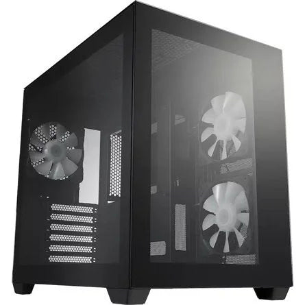 FSP CMT380B táp nélküli ablakos Mid Tower számítógépház fekete