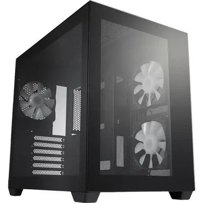 FSP CMT380B táp nélküli ablakos Mid Tower számítógépház fekete