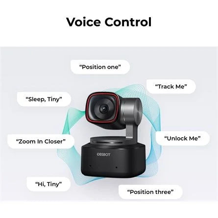 Obsbot Tiny 2 webkamera fekete AI-Powered PTZ