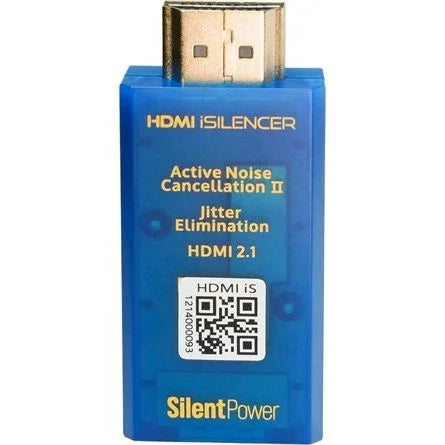 ifi HDMI iSilencer HDMI 2.1 -> HDMI 2.1 M/F aktív zavarszűrő kék