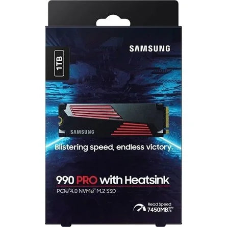 Samsung 990 PRO 1TB PCIe x4 (4.0) NVMe M.2 2280 SSD fekete-piros