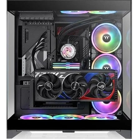 Thermaltake CTE E550 TG Black táp nélküli ablakos Mid Tower számítógépház fekete