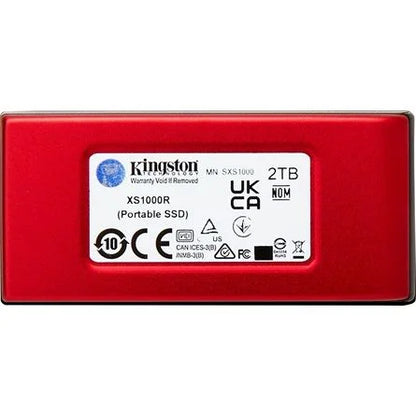 Kingston XS1000 1TB USB-C 3.2 Gen2 külső SSD piros