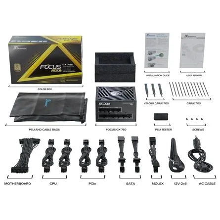 Seasonic Focus GX ATX 3 (2024) ATX desktop tápegység 750W 80+ Gold BOX