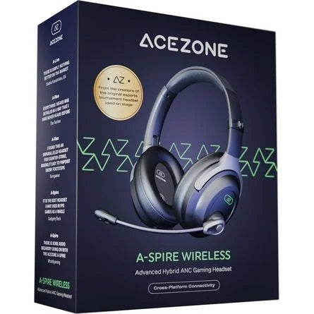 ACEZONE A-Spire Wireless gaming fejhallgató headset fekete