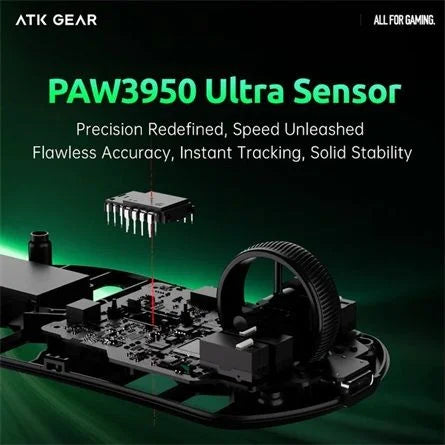 ATK Fierce X 8K optikai USB / vezeték nélküli gaming egér fehér