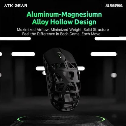 ATK Fierce X 8K optikai USB / vezeték nélküli gaming egér ezüst-szürke