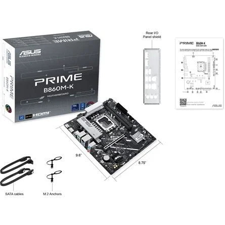 Asus PRIME B860M-K desktop alaplap microATX