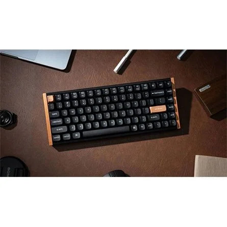 Keychron K2 HE Bluetooth / vezeték nélküli magyar Gateron double-rail magnetic mechanikus billentyűzet fekete-rózsafa
