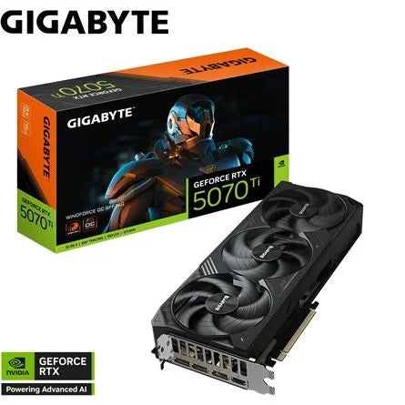 Gigabyte GeForce RTX 5070 Ti WindForce3 OC 16GB GDDR7 256-bit grafikus kártya