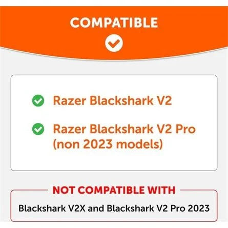Wicked Cushions Razer Blackshark V2 Pro WC FreeZe Cooling Gel gaming fülpárna fekete