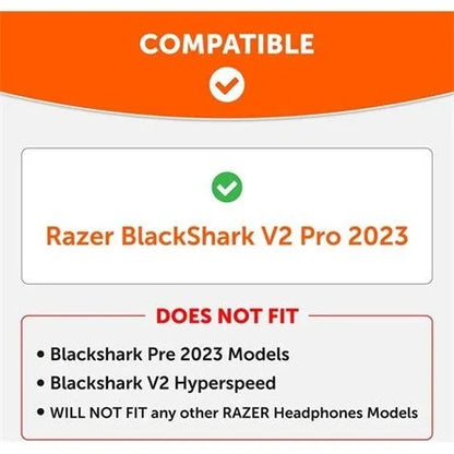 Wicked Cushions Razer Blackshark V2 2023 WC FreeZe Cooling Gel gaming fülpárna fekete
