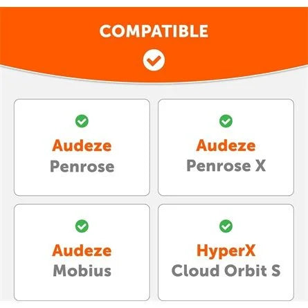 Wicked Cushions Audeze Penrose & Mobius WC FreeZe Cooling Gel gaming fülpárna fekete