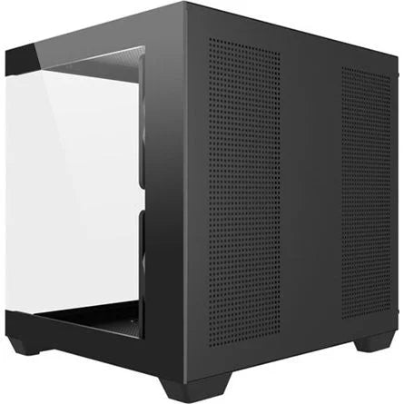 FSP S140-BA ARGB táp nélküli ablakos MT Mini Tower számítógépház fekete