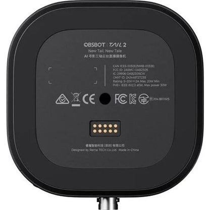 Obsbot Tail 2 AI-Powered PTZR 4K Live Production NDI activated webkamera szürke