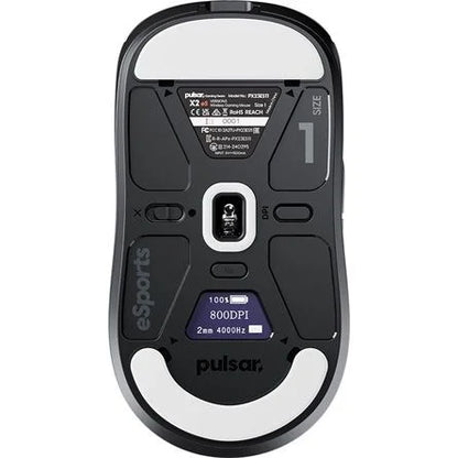 Pulsar X2 v3 eS Mini optikai vezeték nélküli gaming egér fekete