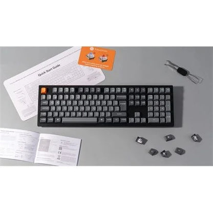 Keychron K10 Max Bluetooth / vezeték nélküli / USB magyar Keychron Super Brown mechanikus billentyűzet fekete