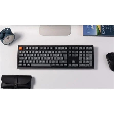 Keychron K10 Max Bluetooth / vezeték nélküli / USB magyar Keychron Super Brown mechanikus billentyűzet fekete