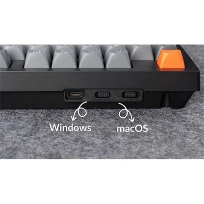 Keychron K10 Max Bluetooth / vezeték nélküli / USB magyar Keychron Super Brown mechanikus billentyűzet fekete