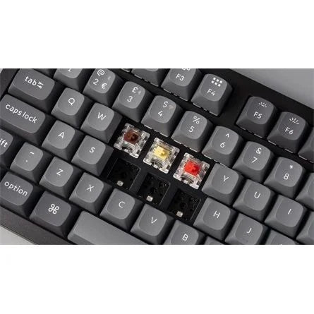 Keychron K10 Max Bluetooth / vezeték nélküli / USB magyar Keychron Super Brown mechanikus billentyűzet fekete