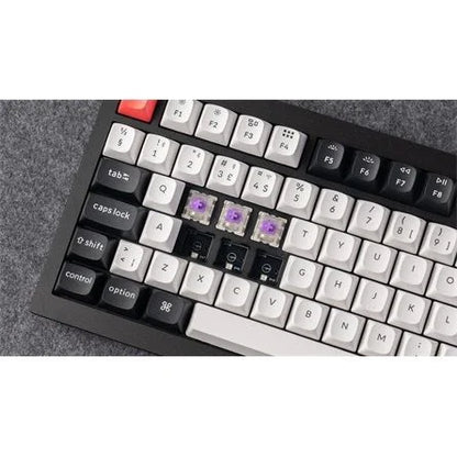 Keychron Q1 HE Bluetooth /vezeték nélküli /USB magyar Gateron double-rail magnetic nebula mechanikus billentyűzet fekete