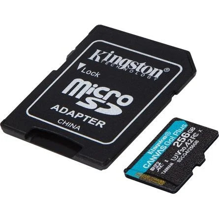 Kingston 256GB Canvas Go! Plus Gen4 UHS-1 Class10 U3 V30 A2 microSDXC memóriakártya