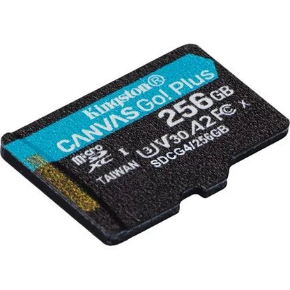 Kingston 256GB Canvas Go! Plus Gen4 UHS-1 Class10 U3 V30 A2 microSDXC memóriakártya