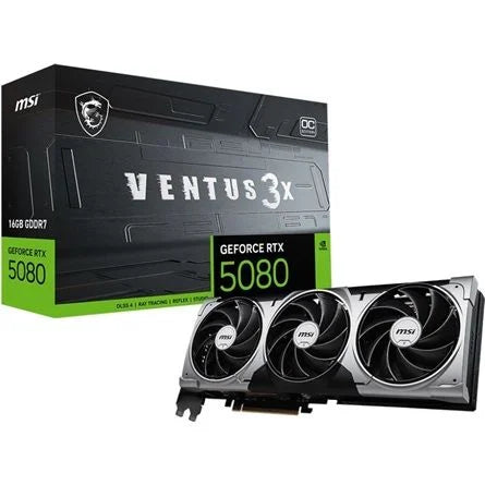 MSI GeForce RTX 5080 Ventus 3X OC 16GB GDDR7 256-bit grafikus kártya