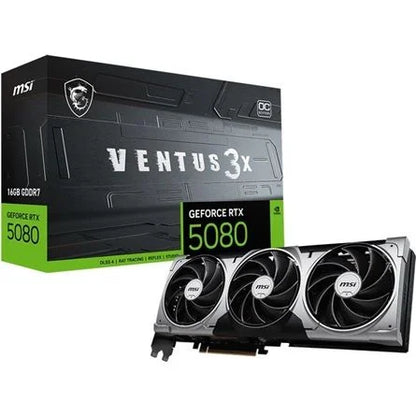 MSI GeForce RTX 5080 Ventus 3X OC 16GB GDDR7 256-bit grafikus kártya