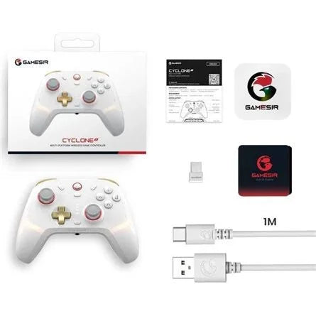 GameSir Cyclone 2 Multiplatform Bundle Bluetooth / USB / vezeték nélküli gamepad +dokkoló fehér