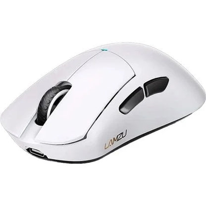 LAMZU PARO Aurora optikai vezeték nélküli gaming egér fehér + 8K adapter