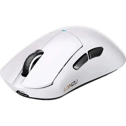 LAMZU PARO Aurora optikai vezeték nélküli gaming egér fehér + 8K adapter